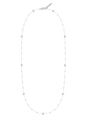 满天星人造珍珠项链流苏颈链叠戴毛衣链轻奢高级感锁骨链25年新款