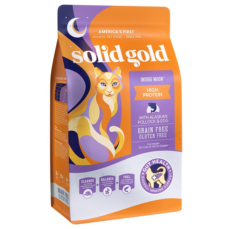 【自营】Solid Gold/素力高幼猫成猫美毛鸡增肥进口发腮猫粮12磅