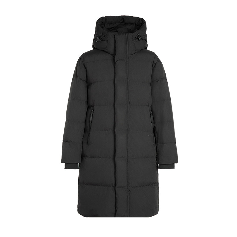罗宾汉墨雪三防中长款羽绒服