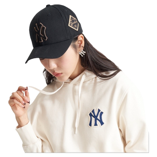 MLB官方 男女情侣时尚百搭硬顶棒球帽户外休闲鸭舌帽防晒CP85
