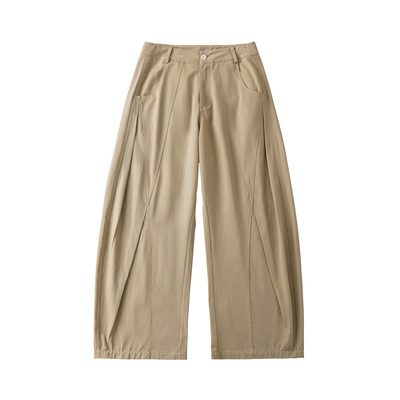 LR MADE 26SS 前幅破缝双立褶 立体造型 碳洗磨毛纯棉休闲长裤