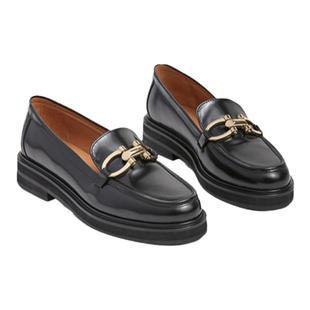 Flattered Samantha女士牛皮手工马衔扣乐福鞋厚底单鞋时尚小皮鞋