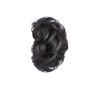 丸子头假发发圈鸡窝头抓夹盘发神器仿真发蓬松慵懒花苞头假发发包