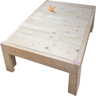 特价实木床架榻榻米儿童拼床加宽加长床板单人床双人床可定制包邮