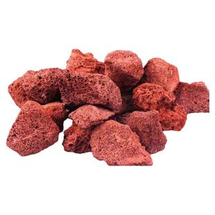 红色火山石假山过滤培菌水族滤材大块造景火山岩罗汉鹦鹉鱼铺底