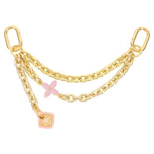 适用lv包包珍珠双链子装饰链子改造twist PM手提四叶草挂饰链配件