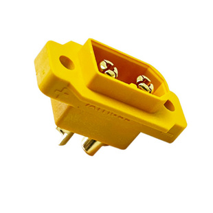 Amass 艾迈斯 XT60航模动力电池插头XT60E-M 可固定带螺母 XT60E