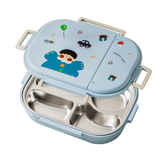 316不锈钢保温饭盒小学生专用分格餐盒儿童初中生上学打饭专用碗