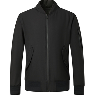 七匹狼双面夹克男士2026新款秋冬季两面穿外套加厚棒球领棉服男装