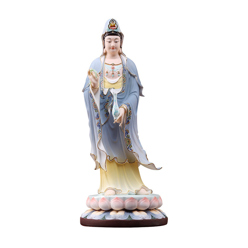戴玉堂陶瓷西方三圣站像
