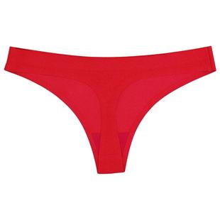 蛇年女士本命年红色大码丁字裤200斤牛奶丝无痕结婚喜庆内裤秋冬