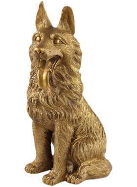 纯铜门口守财办公室客厅生肖狗