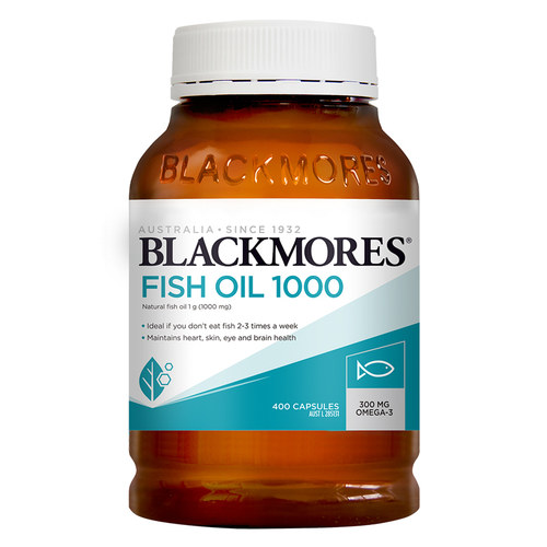 澳洲Blackmores澳佳宝深海鱼油400粒omega3鱼肝油软胶囊中老年