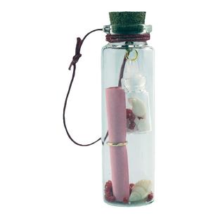 包邮发光夜光沙许愿瓶吊坠愿望瓶带挂绳木塞玻璃瓶装海螺贝壳纸条