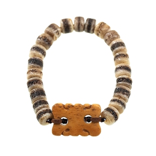 卡杰格朵.西藏天然牦牛骨佛珠手串男牛骨女骨文玩手链单嘎嘎圈