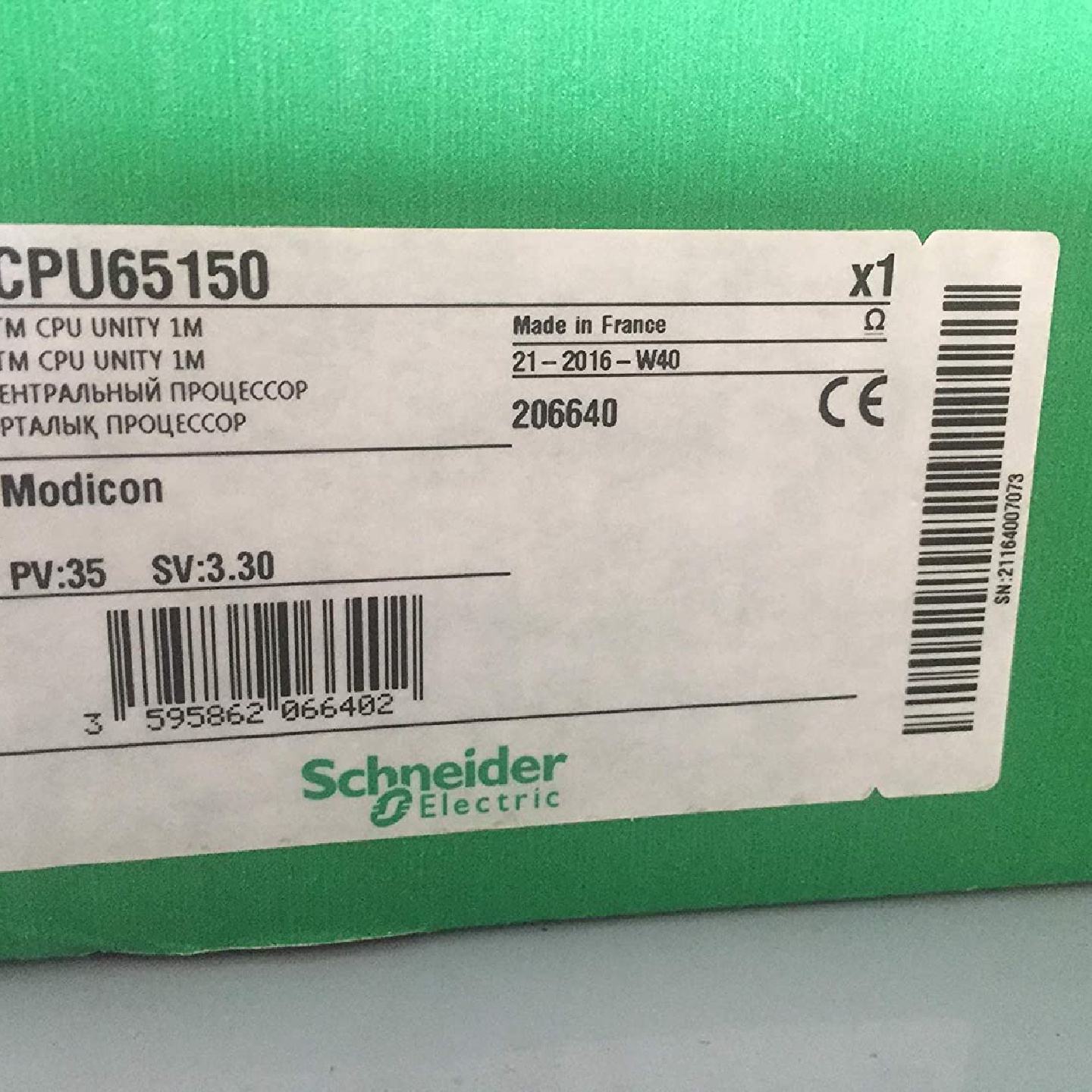 议价Schneider无算术协处理器模块140CPU67160