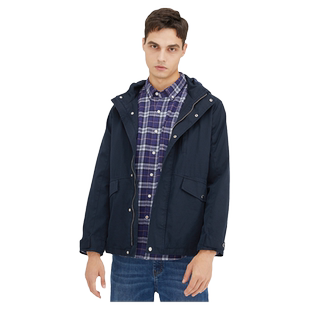 波顿2025春秋季新款短款风衣夹克连帽外套男潮牌休闲百搭上衣