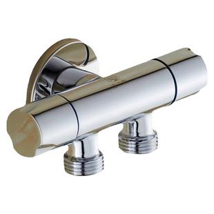 过江龙J001双用角阀黄铜加厚两用冷热水开关一进二出三通多用阀门