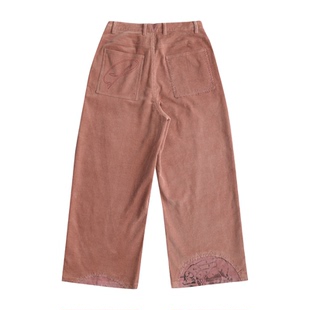 【PacShop】.pac 粉猪灯芯绒宽松长裤 PINK PIG CORDUROY PANTS