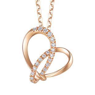 周生生PROMESSA同心系列18K金同心结钻石吊坠92445P