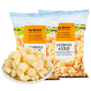 韩国NoBrand诺倍得奶酪芝士爆米花玉米卷进口办公室休闲网红零食