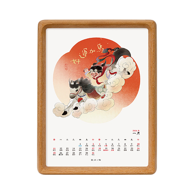 2026年新款马年月历创意摆件