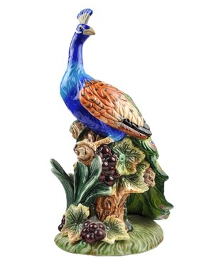 吉祥如意孔雀新家装饰摆件新年礼