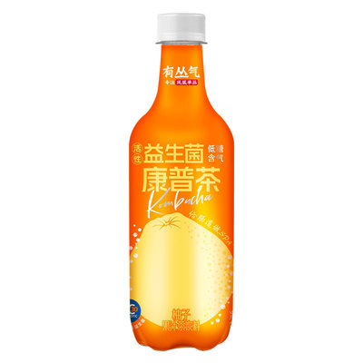 【清仓】有丛气清爽解腻0脂柚子单丛康普茶饮料500ml果汁汽泡茶