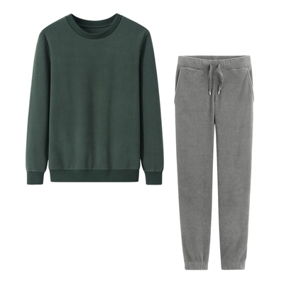 摇粒绒加厚套头睡衣家居服