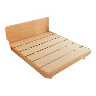 纯实木大床主卧一米八双人床主卧家用简约现代防潮排骨架床架定制