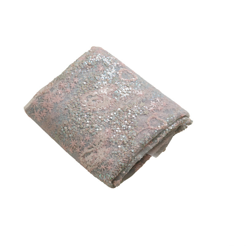 网纱布料灰蓝色心型手工diydiy