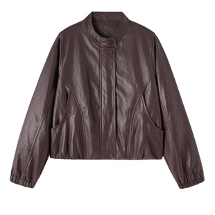 小皮衣外套女短款春装2026新款时髦气质休闲复古PU皮夹克上衣洋气