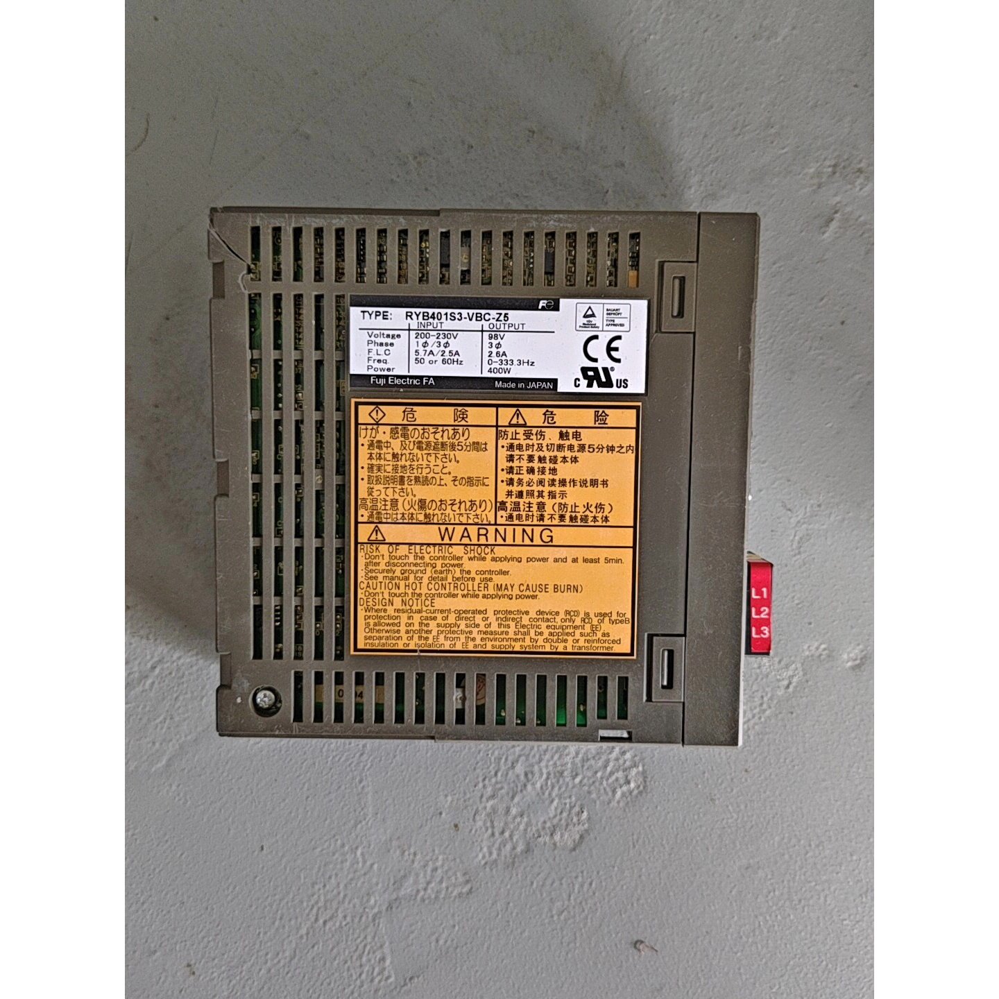【议价-可维修】FUJI 变频器 RYB401S3-VBC VBC-Z5/二手均有货