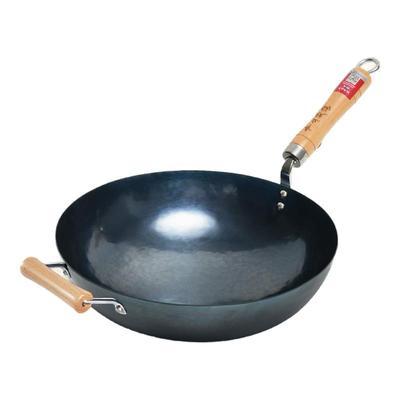 章丘铁锅正品官方旗舰店带耳炒锅传统铁锅手工锻打家用无涂层不粘