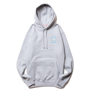 现货 have a good time 基础款帽衫加绒卫衣 蓝LOGO FRAME HOODIE