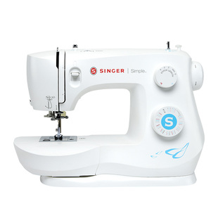 胜家电动缝纫机3337吃厚家用小型台式脚踏衣车锁边锁扣眼原装进口