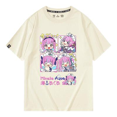 休闲宽松纯棉情侣短袖