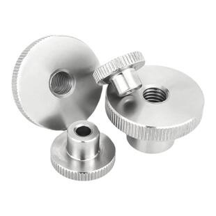 304不锈钢滚花手拧台阶通闷孔螺母螺帽套DIN466 M2M3M4M5M6M8M10