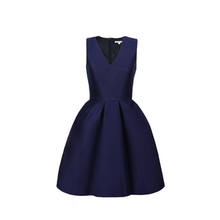 MummyCat下蛋喵【璀璨人生】 新品夜幕蓝贵气深V领礼服连衣裙