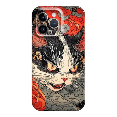 浮世绘猫咪适用iphone17promax菲林手机壳苹果16华为p70mate60vivos18iqoo12软红米k80note14小米15一加13T硬