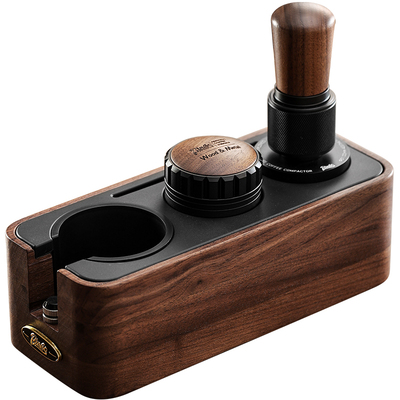 Bincoo胡桃木咖啡压粉底座套装