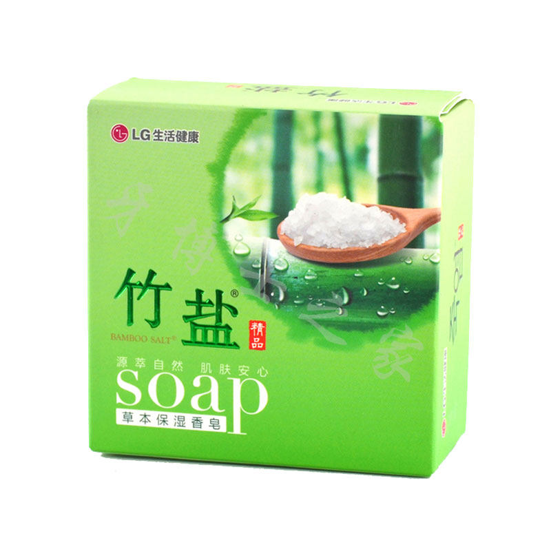 韩国进口lg竹盐草本香块装香皂