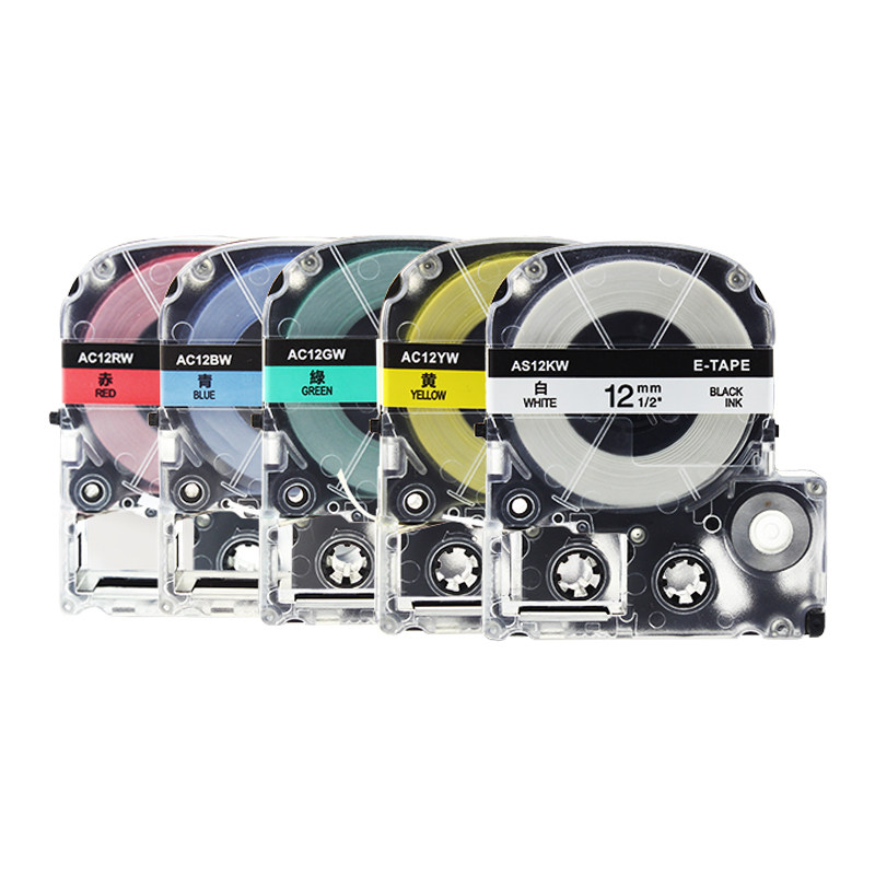 适用锦宫标签机色带12mm 贴普乐SR230CH爱普生标签纸LW-K400/600P