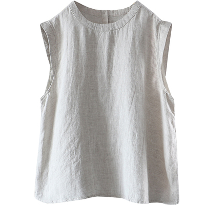 夏季凉爽高品汉麻打底衫背心女
