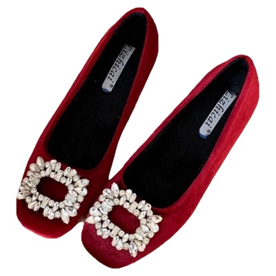 2010-13~内增高~法式玛丽珍单鞋女鞋子2025年秋冬季新款加绒棉鞋