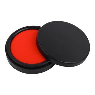 得力印泥印台红色印尼盖章专用快干红泥海绵印盒按手印的印泥便携指纹手指油印办公小号大号蓝色水性速干财务