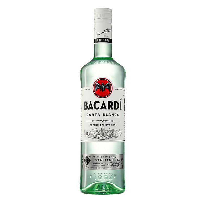 Bacardi百加得白朗姆酒750ml基酒