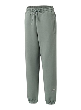 adidas阿迪达斯冬季新款运动休闲中腰宽松系带女针织长裤 JW7022