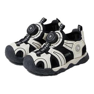 泰兰尼斯夏季新款宝宝学步凉鞋男童沙滩儿童机能鞋女童旋钮运动鞋