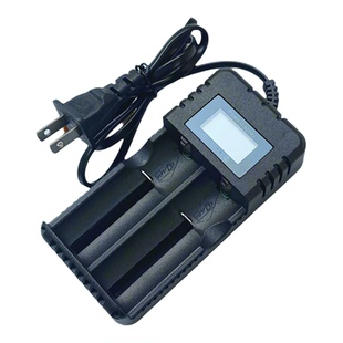 18650锂电池26650充电器双槽数显屏便携式智能充电器3.7V4.2V通用
